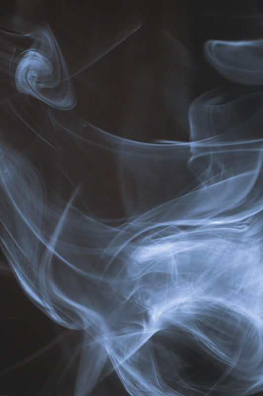 Dark dramatic smoke — mood image for Fraalic Black Oud fragrance