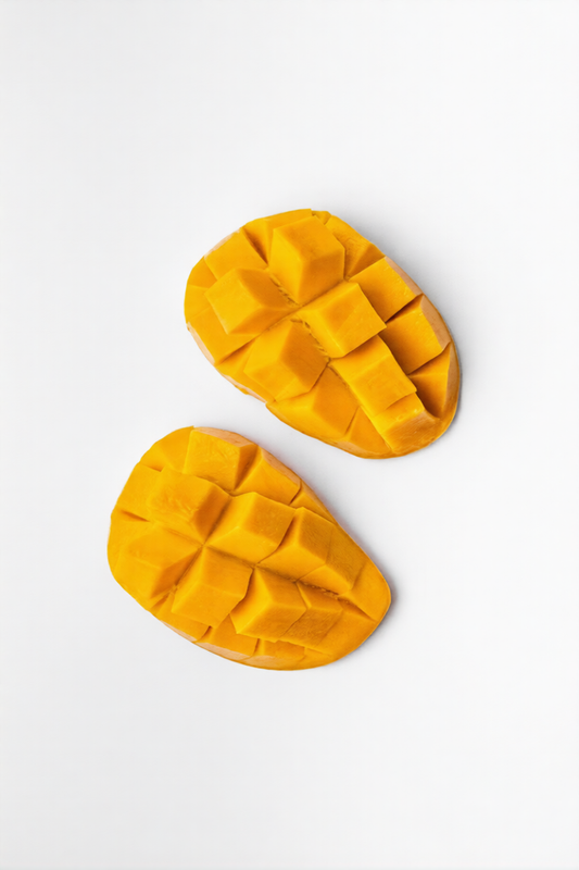 Sun-warmed mango, dark patchouli, wild berries and vanilla — a fragrance that tastes like somewhere you never want to leave alcohol-free perfume by Fraalic